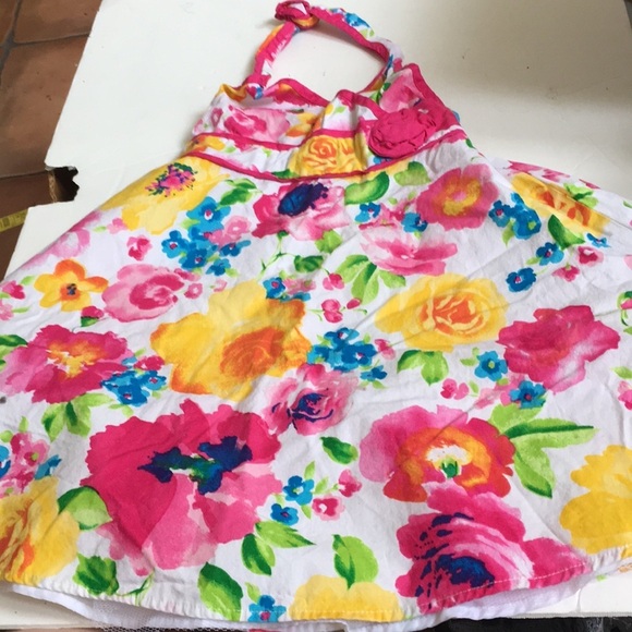 FINAL MARKDOWN Girls pinky halter dress 5 - Picture 1 of 5